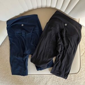 Pair of lululemon Align High-Rise Pants 25", Black & Navy